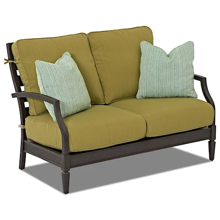 Loveseat with Drainable Cushions